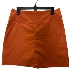 Royal Robbins Coral‎ Orange Skort Size 10 Hiking Travel Athletic Outdoor Skirt